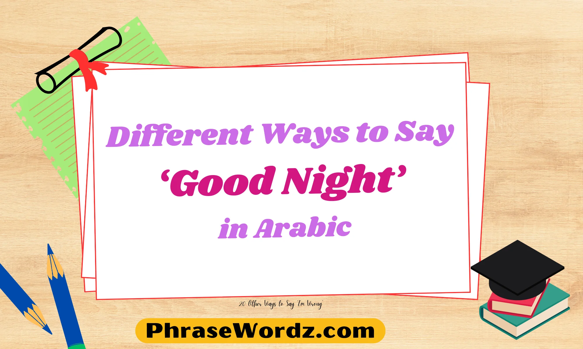 Different Ways to Say ‘Good Night’ in Arabic