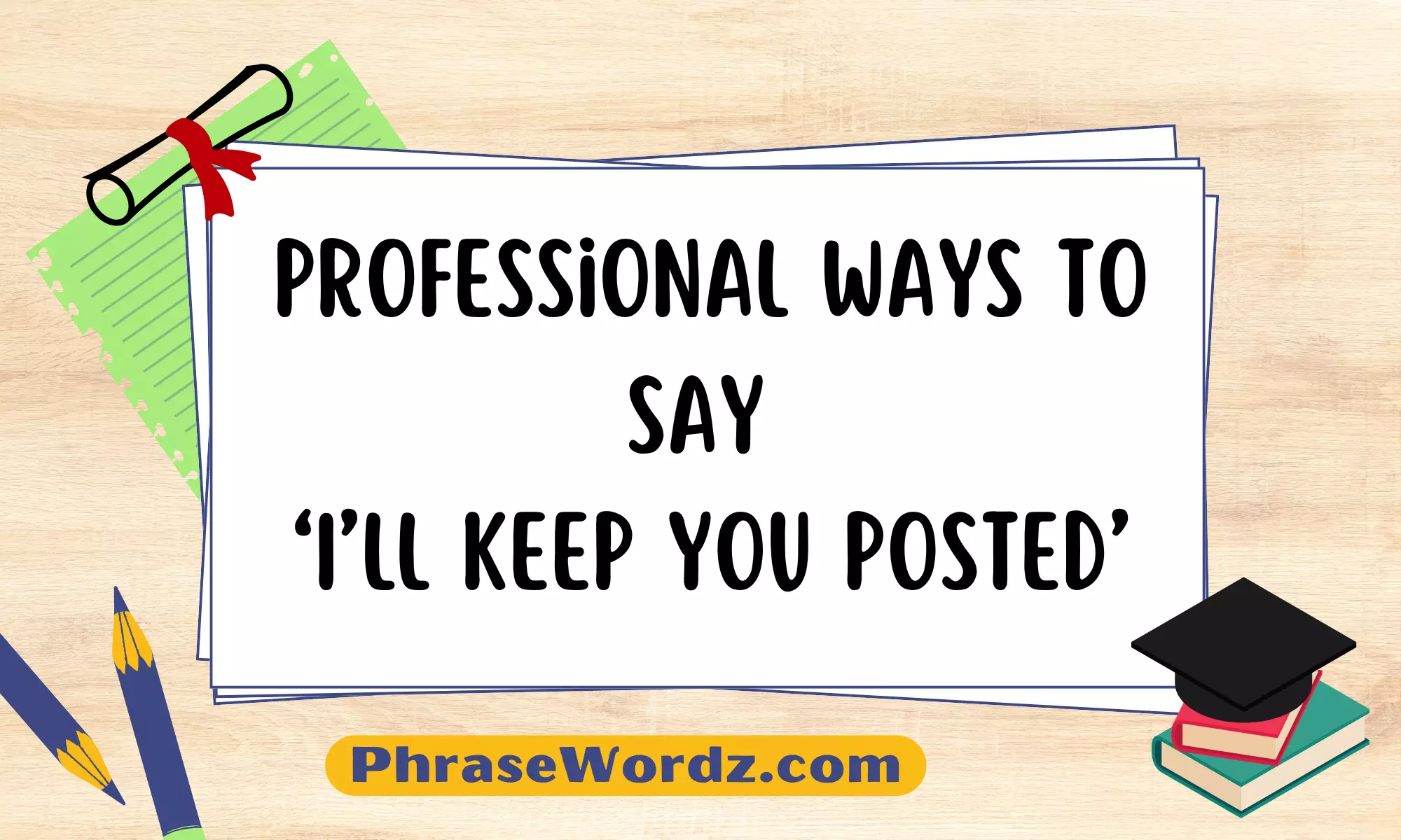 Professional Ways to Say ‘I’ll Keep You Posted’