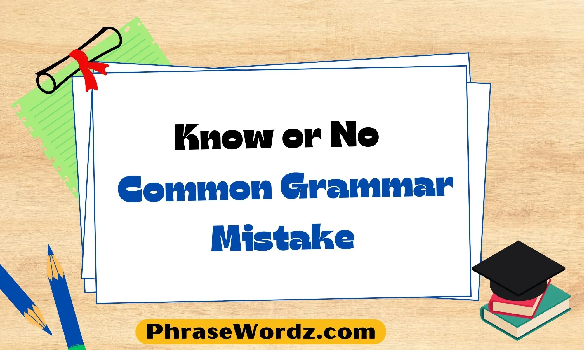 know-or-no-common-grammar-mistake