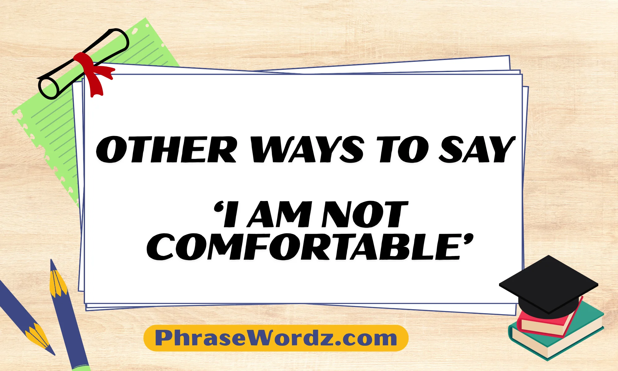 Other Ways to Say ‘I Am Not Comfortable’