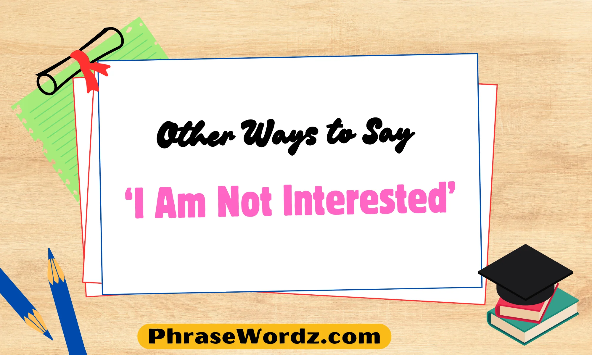 Other Ways to Say ‘I Am Not Interested’