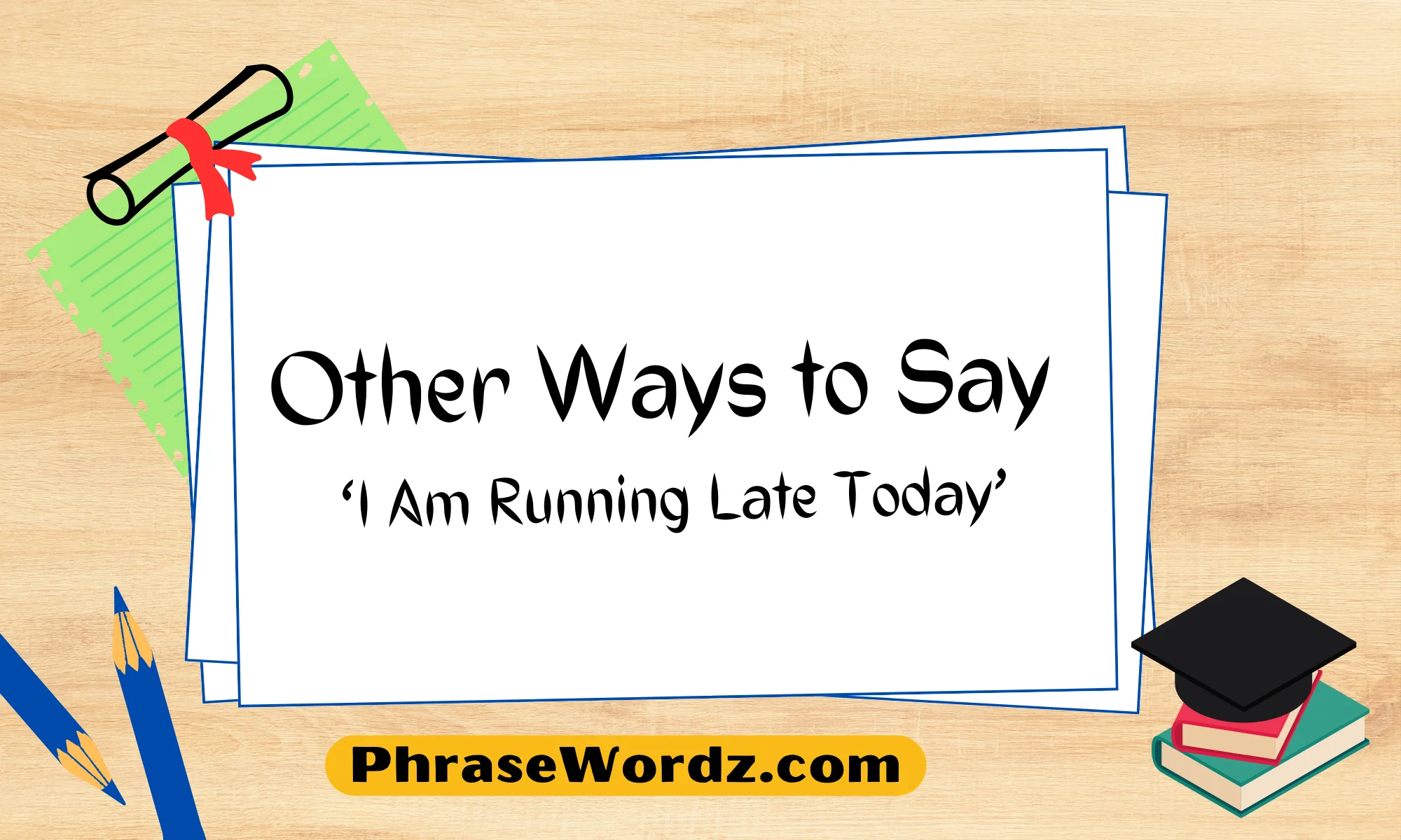 Other Ways to Say ‘I Am Running Late Today’