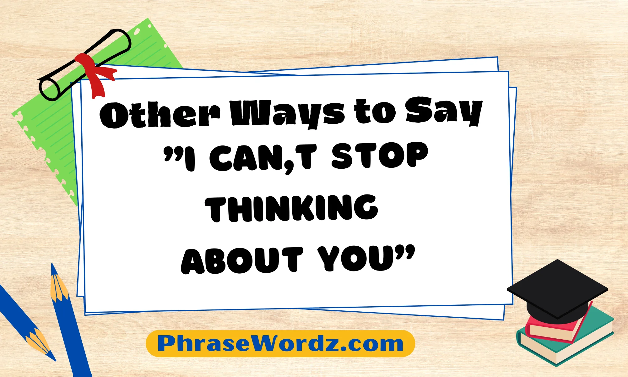 Other Ways to Say "I Can't Stop Thinking About You"