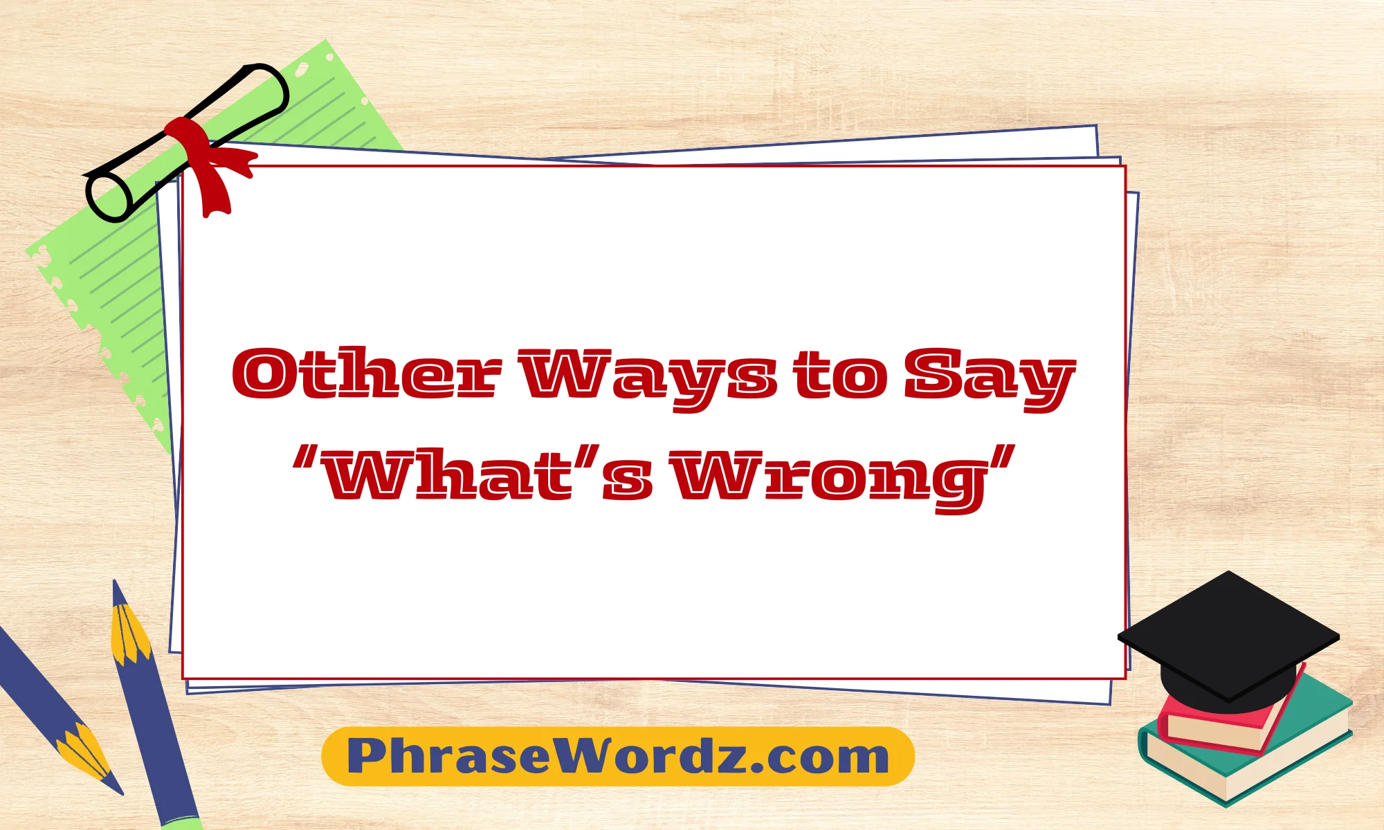 Other Ways to Say ‘What’s Wrong’