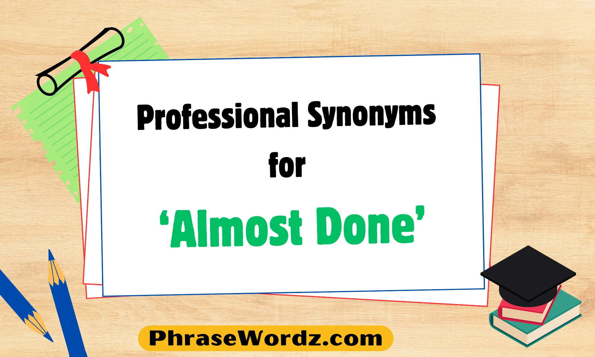 Professional Synonyms for ‘Almost Done’