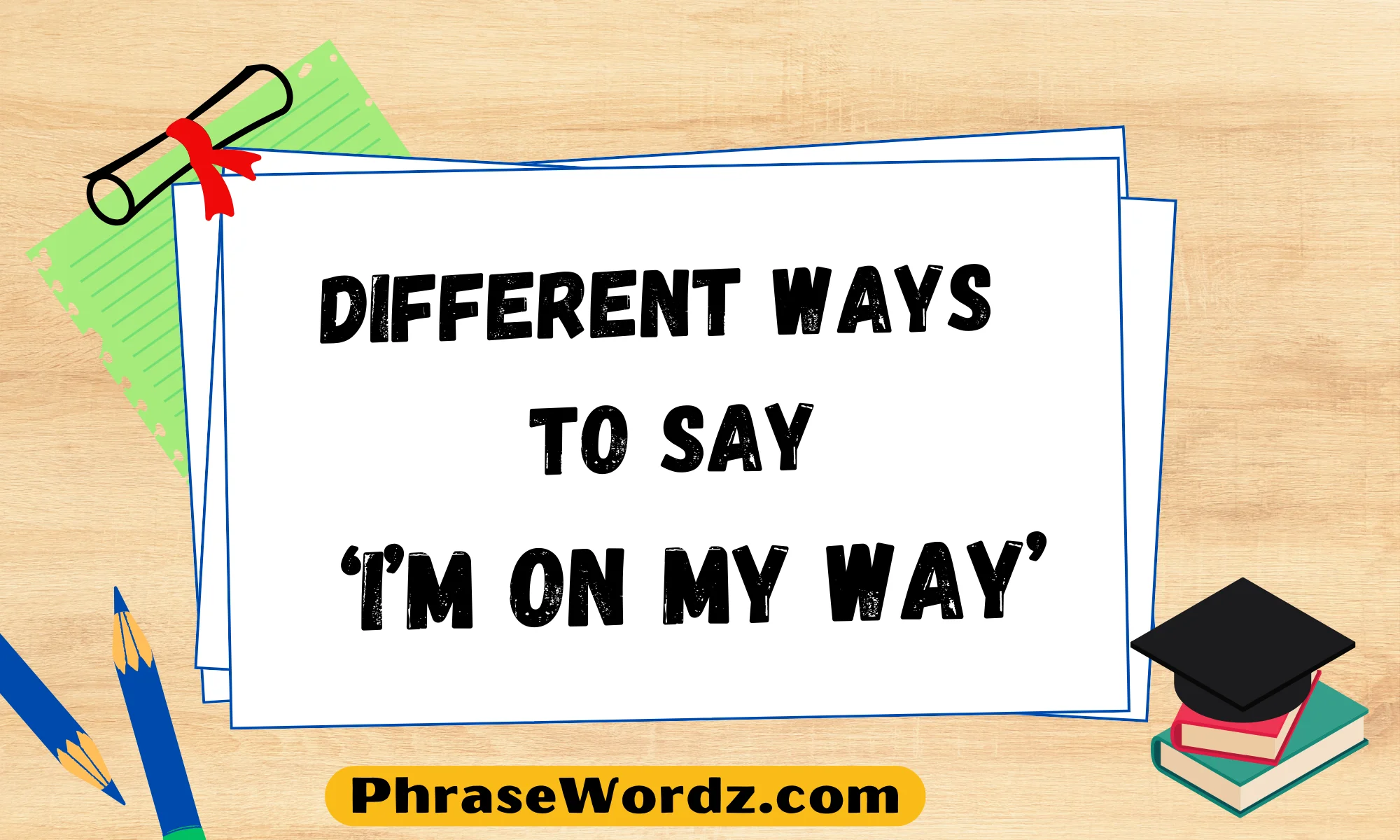 Different Ways to Say ‘I’m On My Way’