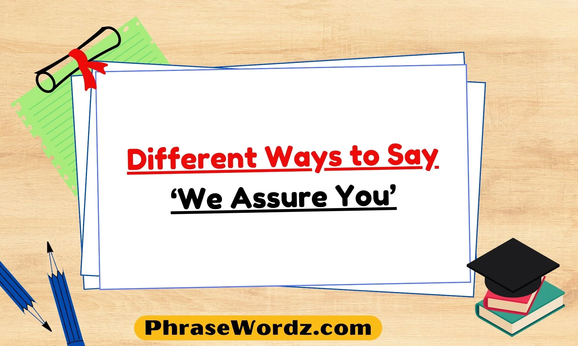 different-ways-to-say-we-assure-you