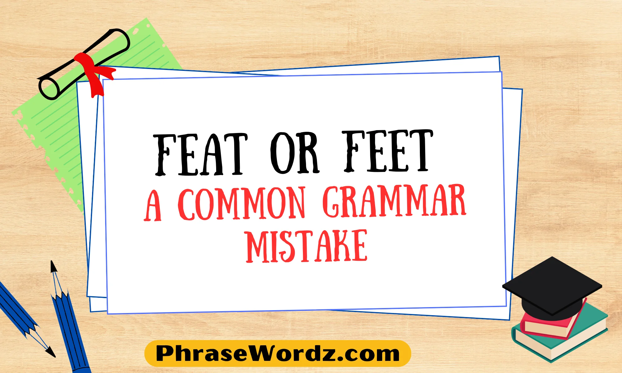 Feat or Feet: A Common Grammar Mistake