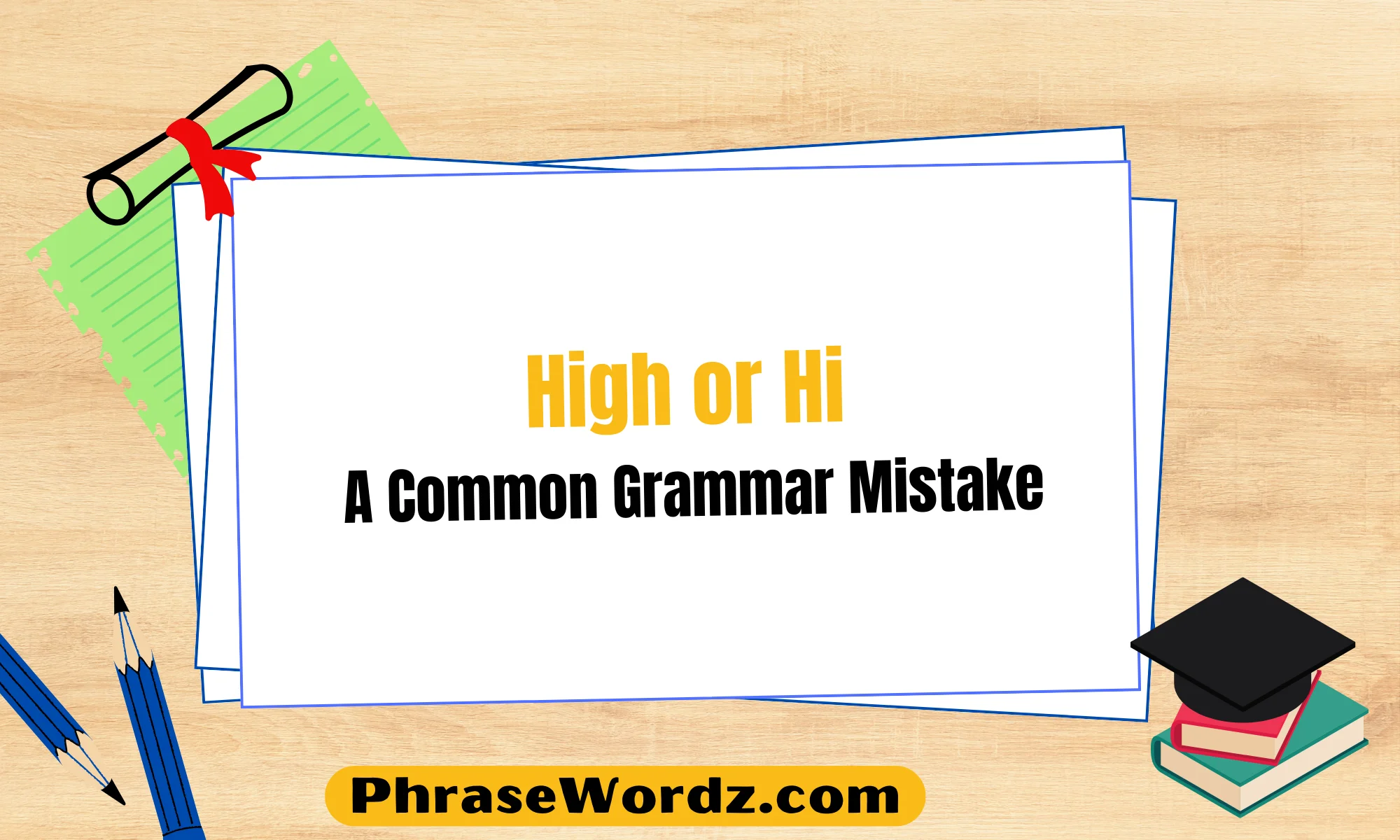 High or Hi: A Common Grammar Mistake