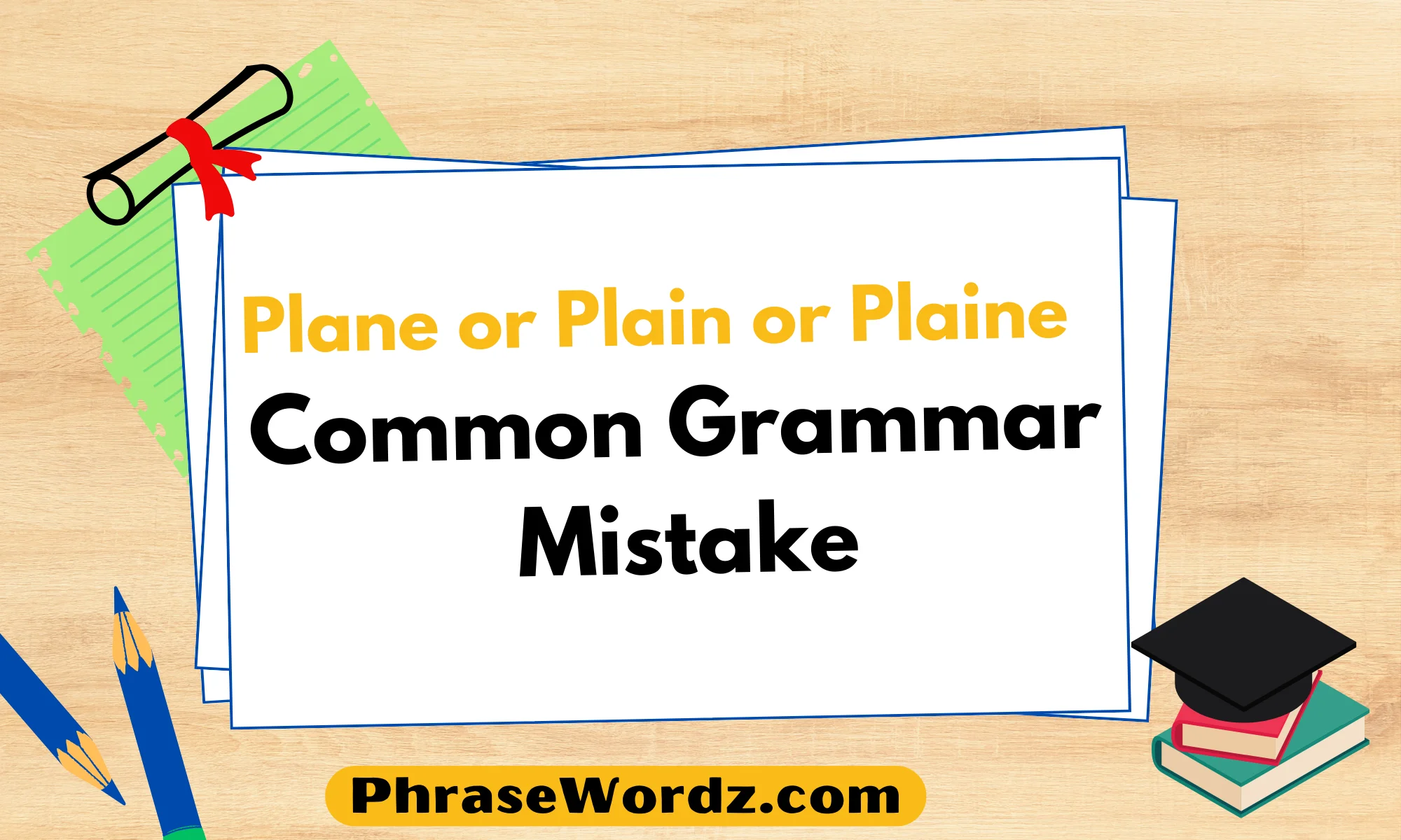 Plane or Plain or Plaine – Common Grammar Mistake