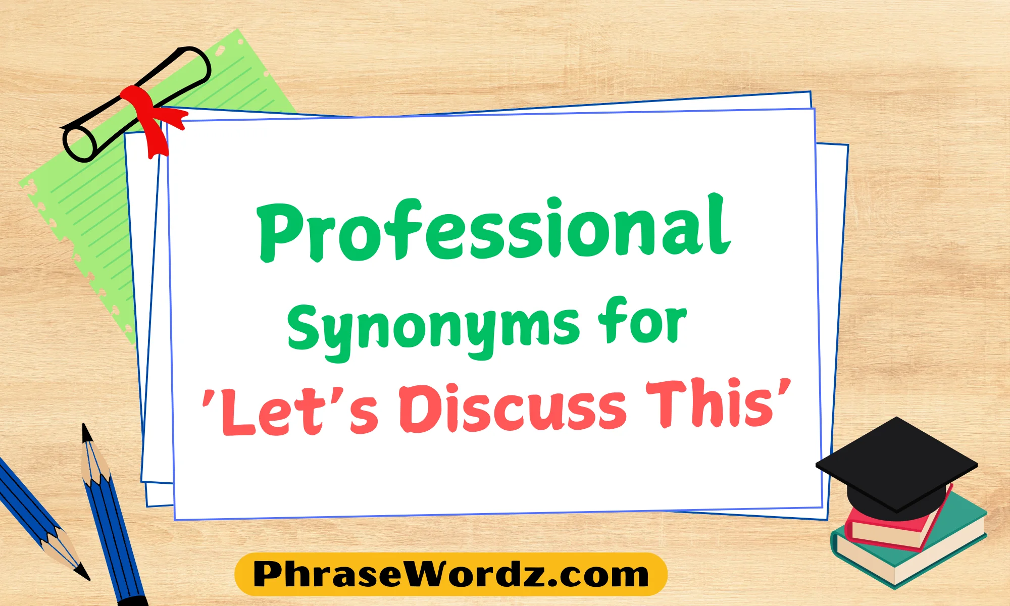 Professional Synonyms for ‘Let’s Discuss This’