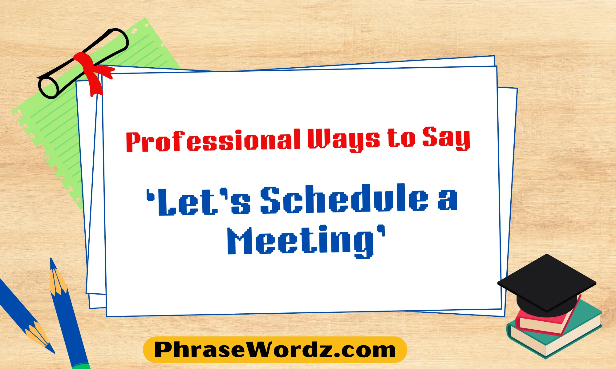 Professional Ways to Say ‘Let’s Schedule a Meeting’