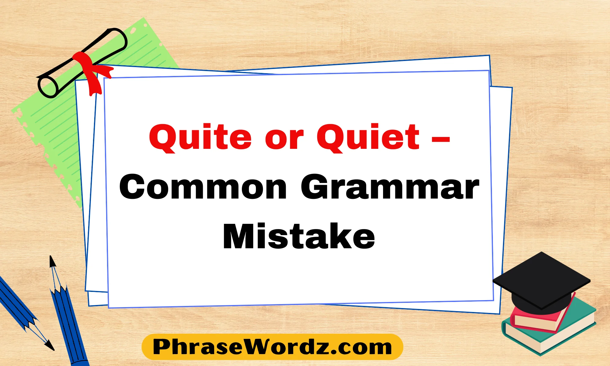 Quite or Quiet – Common Grammar Mistake