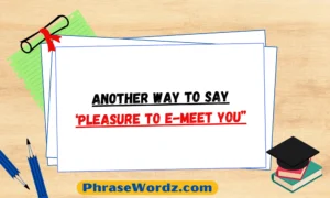 Another Way to Say ‘Pleasure to E-Meet You’’