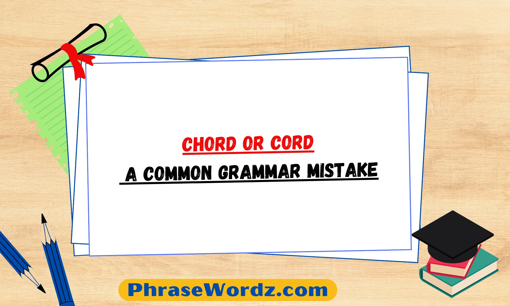 Chord or Cord: A Common Grammar Mistake