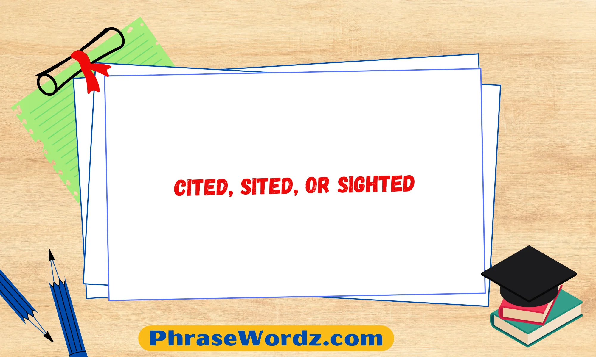 Cited, Sited, or Sighted – Common Grammar Mistake