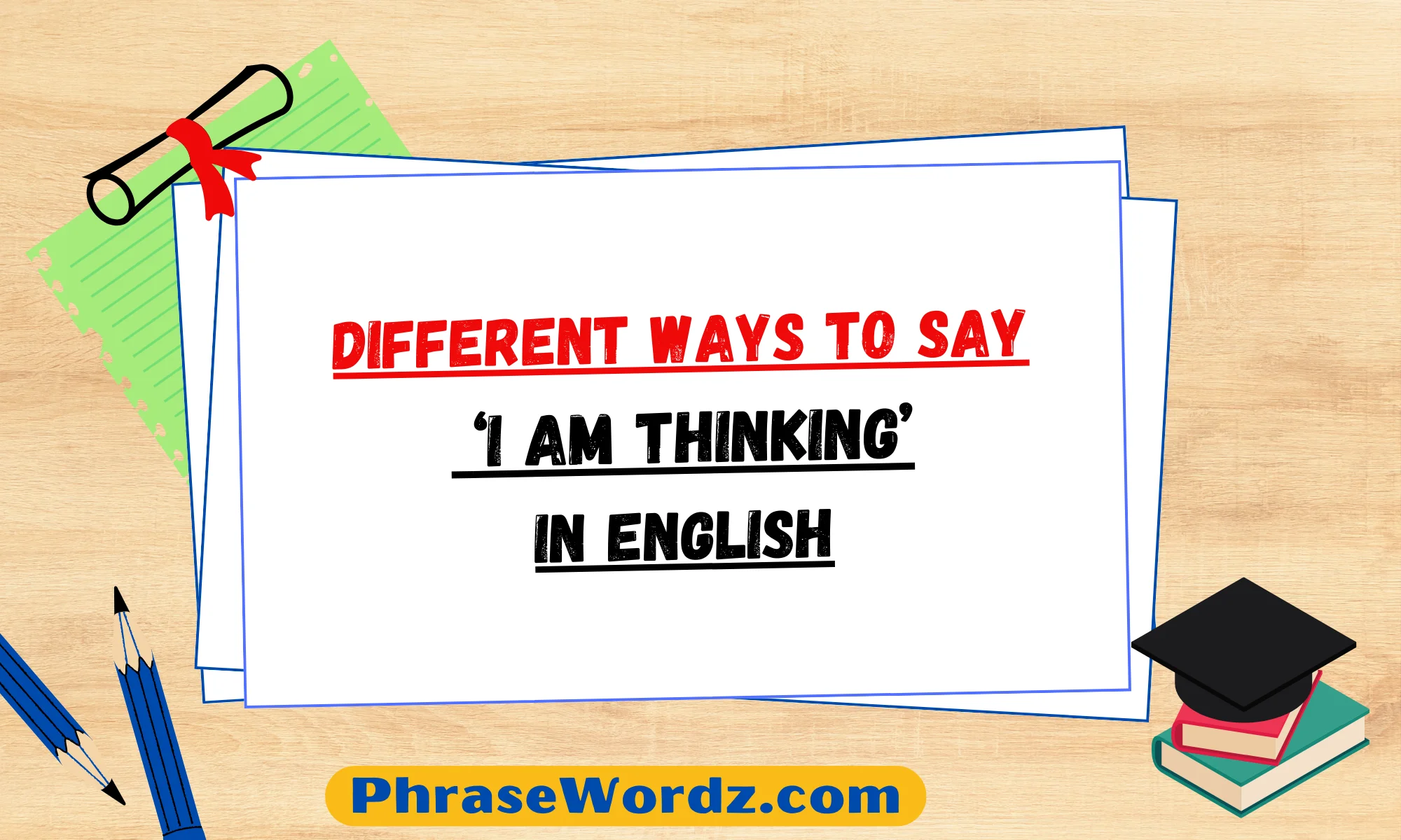 Different Ways to Say ‘I Am Thinking’ in English