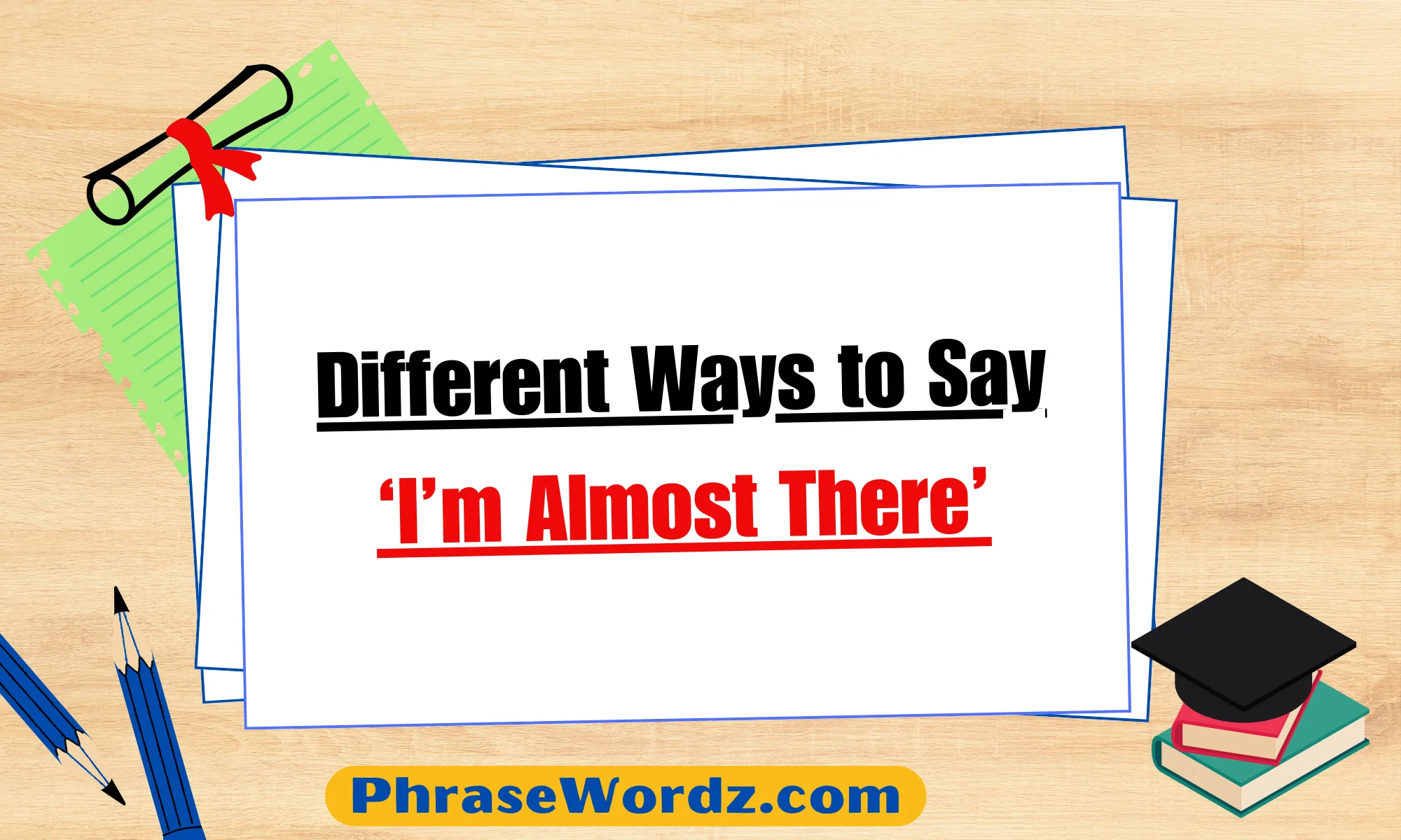 Different Ways to Say ‘I’m Almost There’