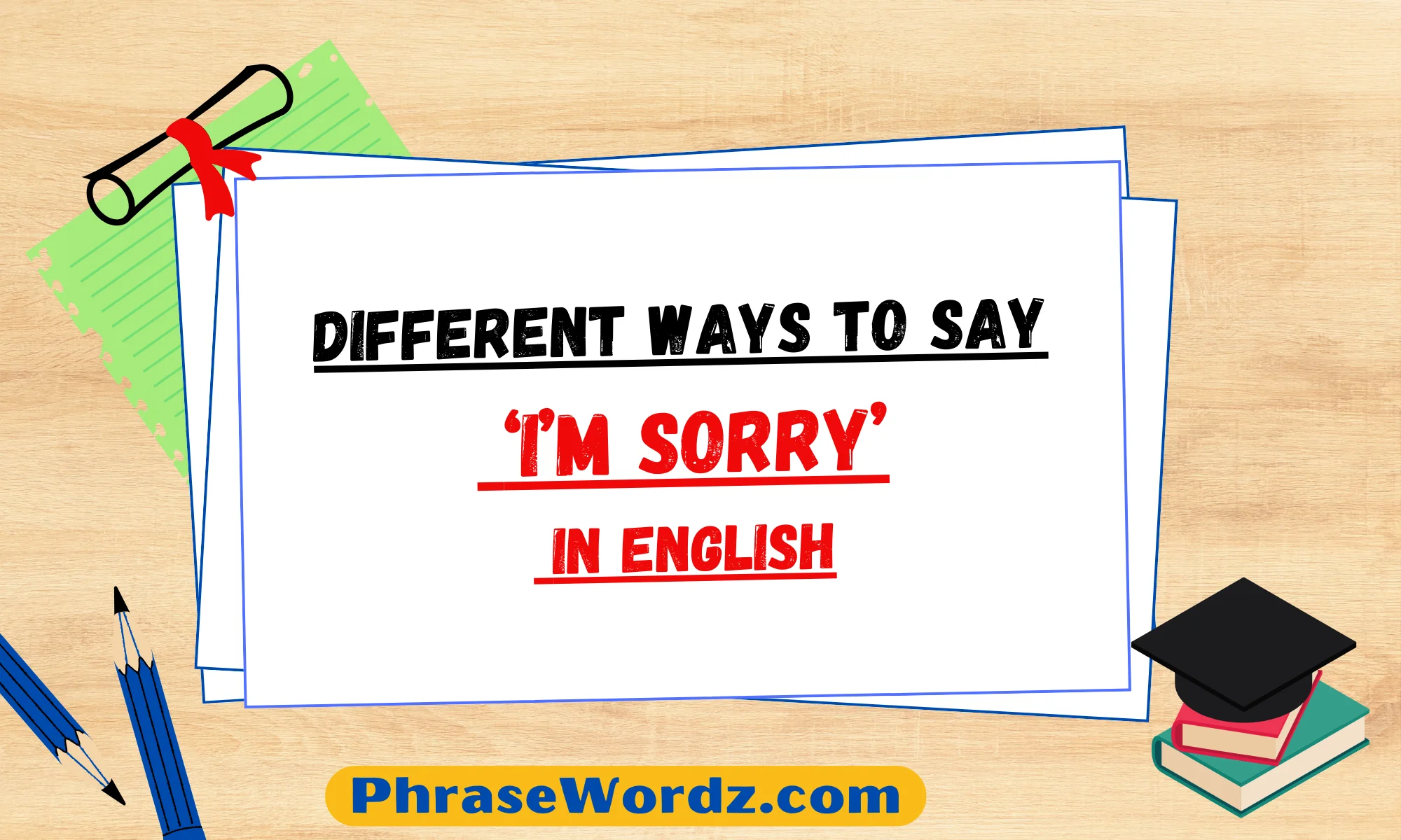 Different Ways to Say ‘I’m Sorry’ in English