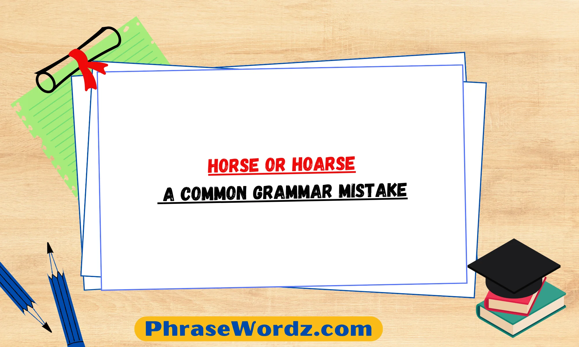 Horse or Hoarse: A Common Grammar Mistake