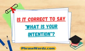 is-it-correct-to-say-what-is-your-intention