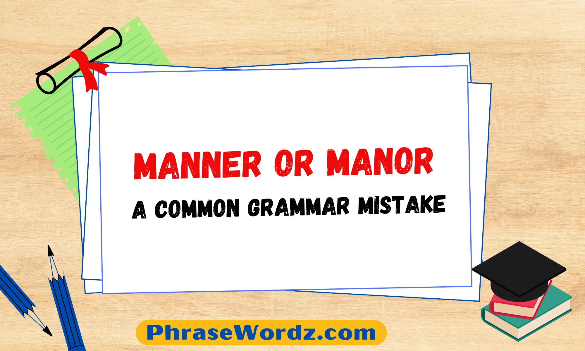 Manner or Manor: A Common Grammar Mistake