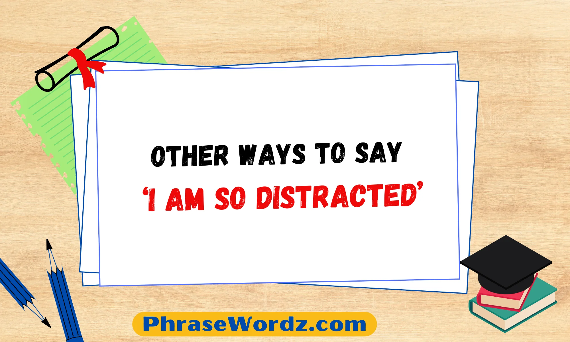 Other Ways to Say ‘I Am So Distracted’