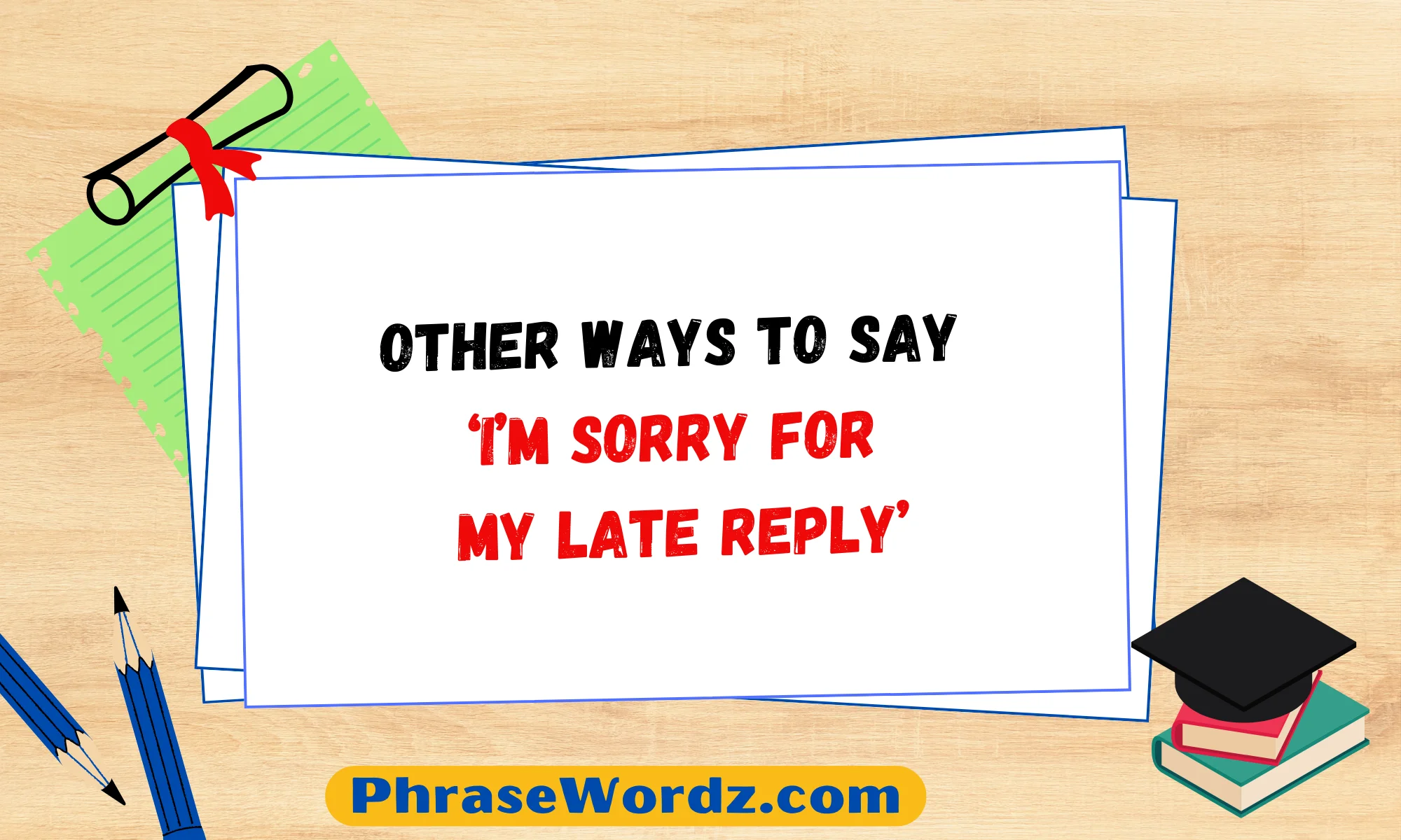 Other Ways to Say ‘I’m Sorry for My Late Reply’