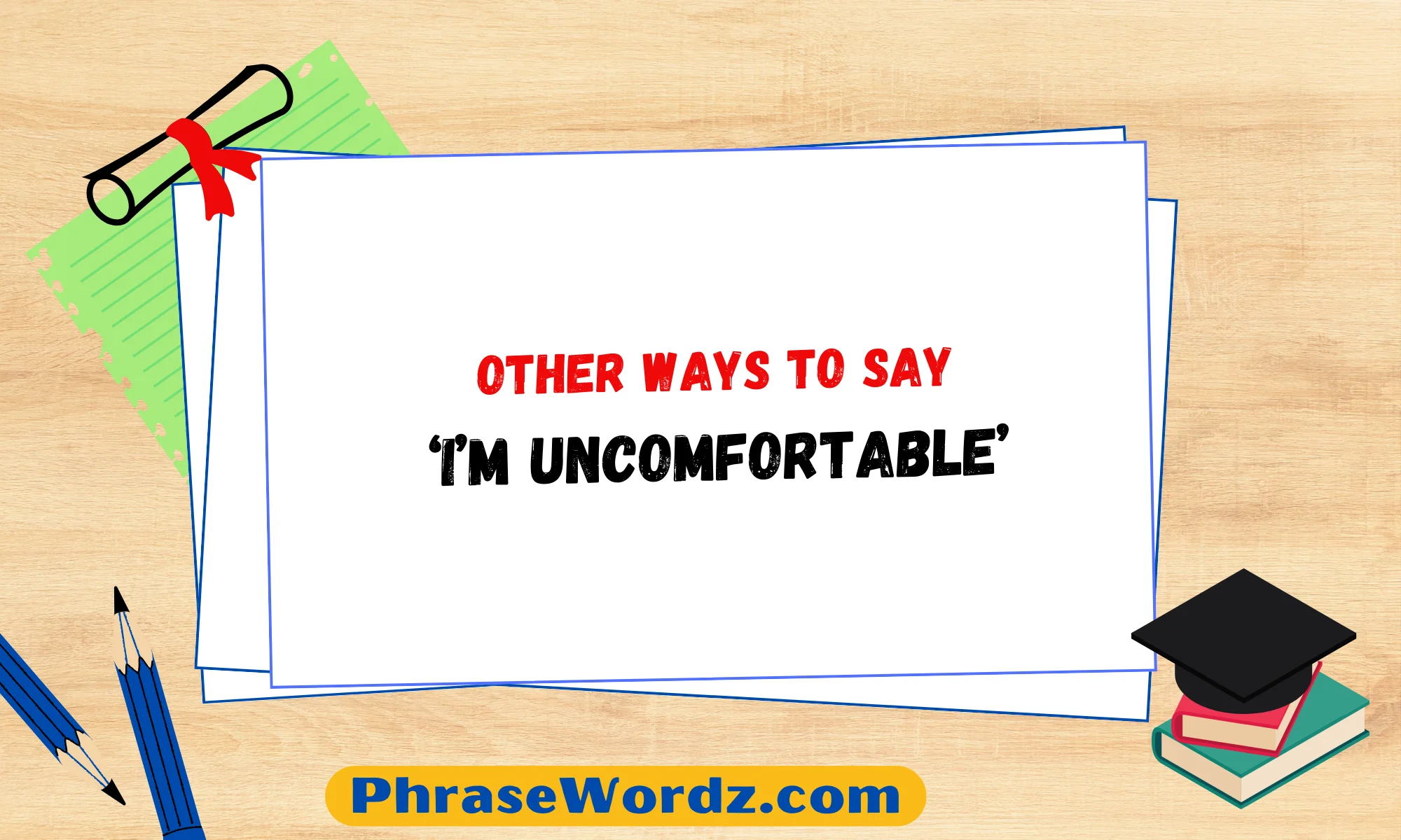 Other Ways to Say ‘I’m Uncomfortable’