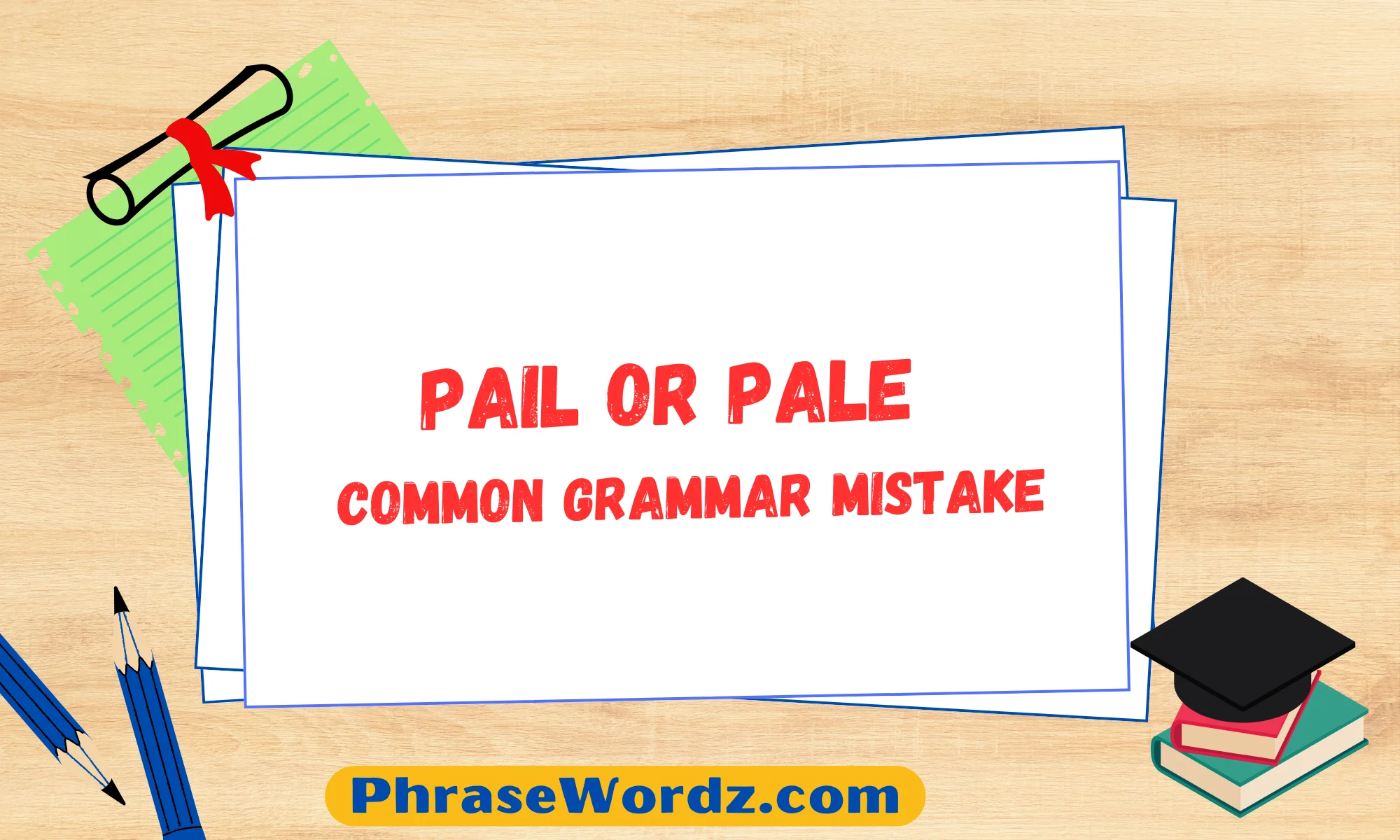 Pail or Pale - Common Grammar Mistake