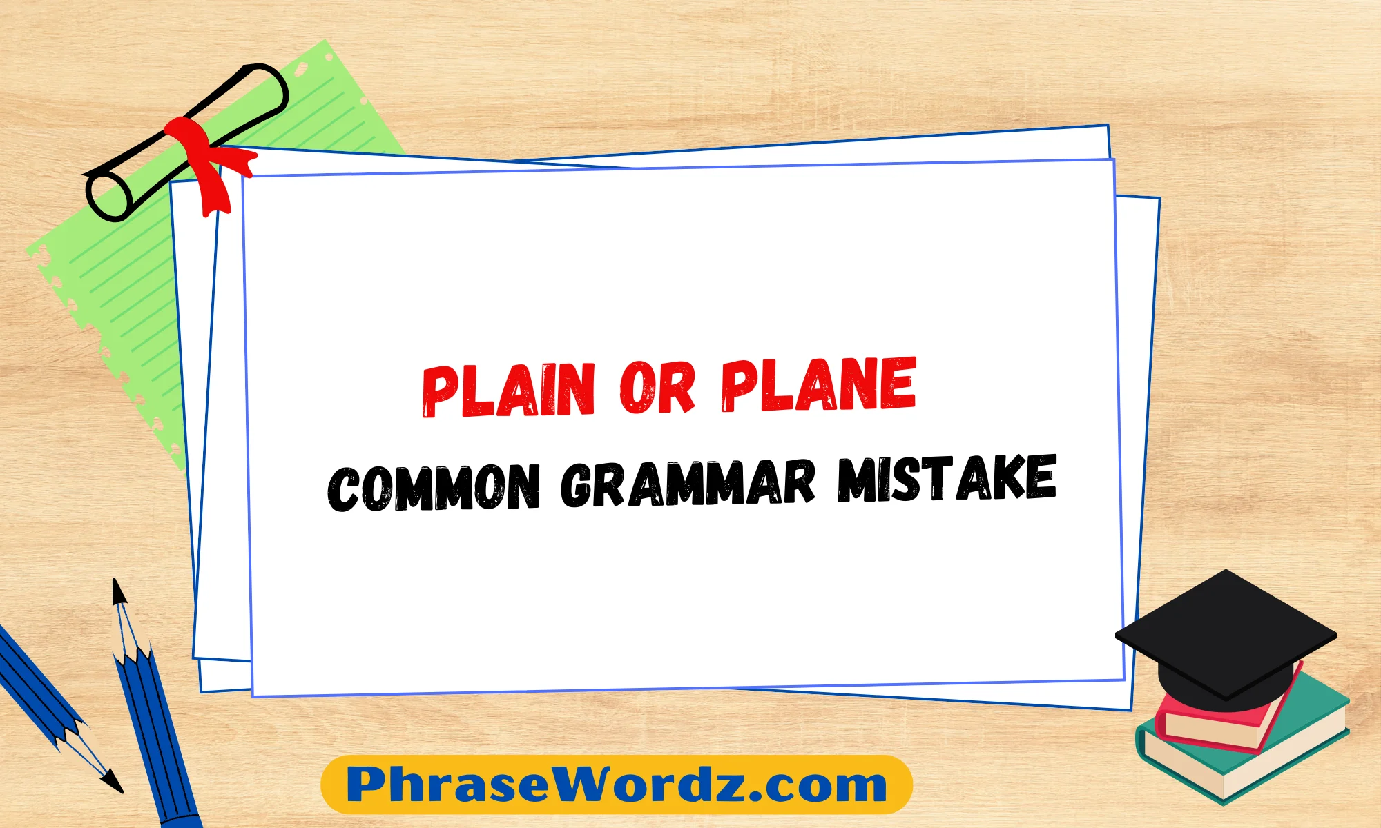 Plain or Plane – Common Grammar Mistake