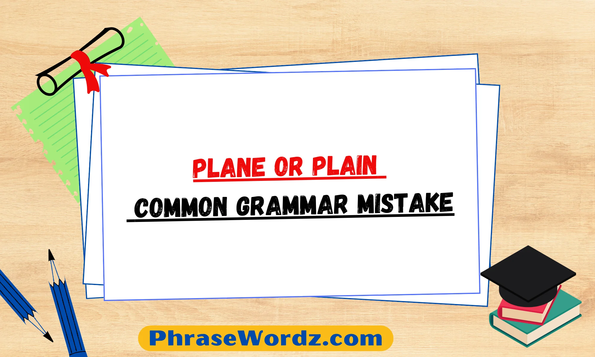 Plane or Plain – Common Grammar Mistake