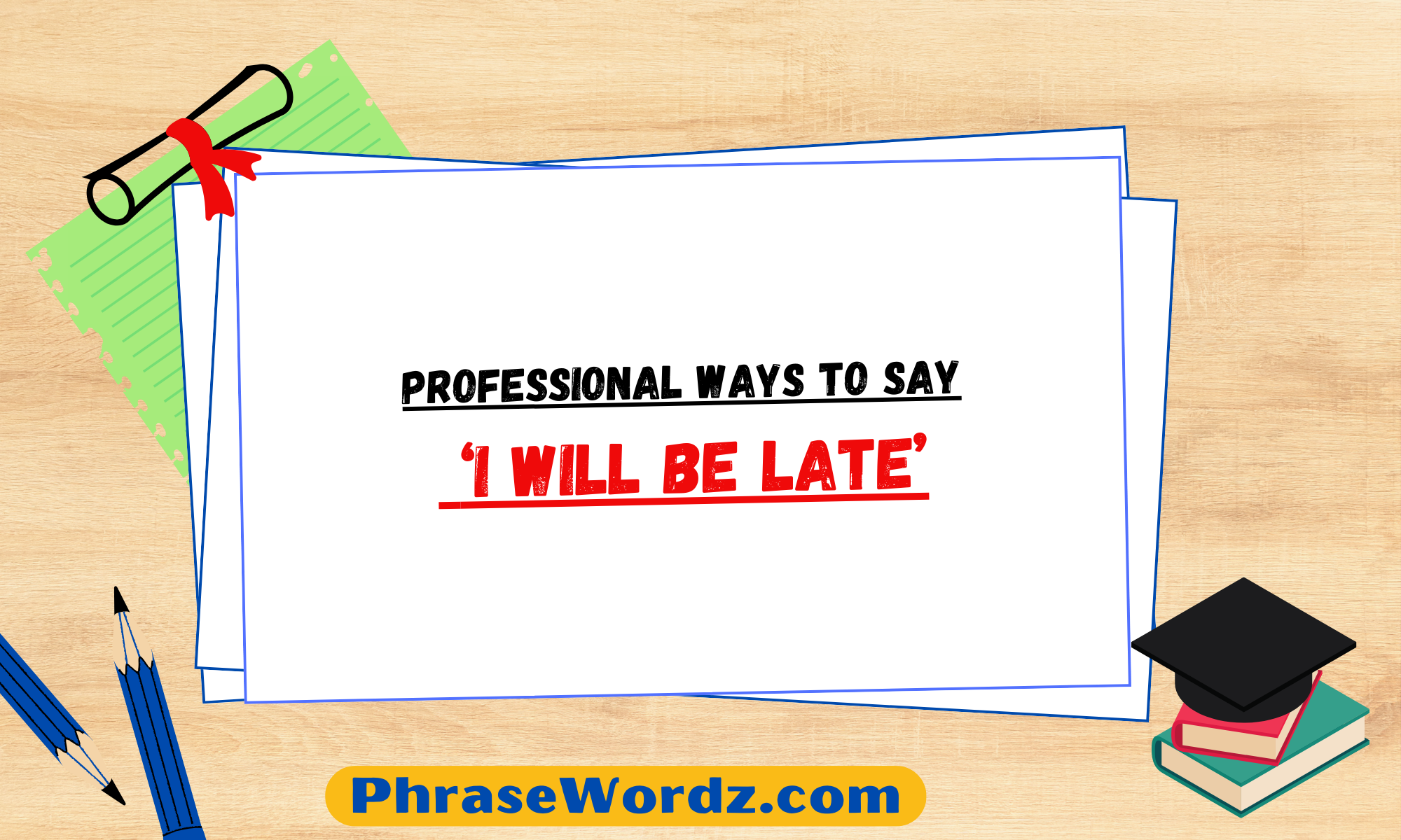 Professional Ways to Say ‘I Will Be Late’