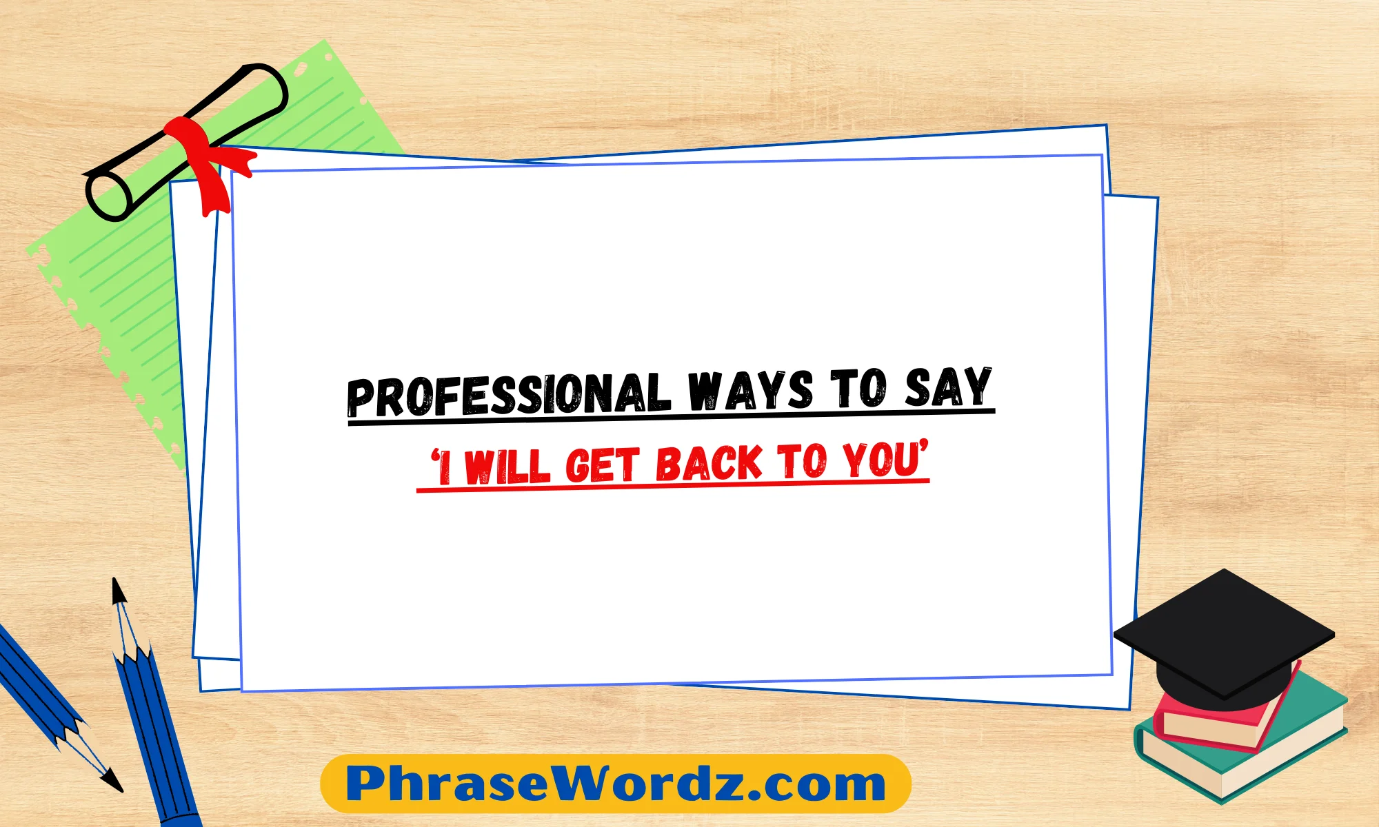 Professional Ways to Say ‘I Will Get Back to You’