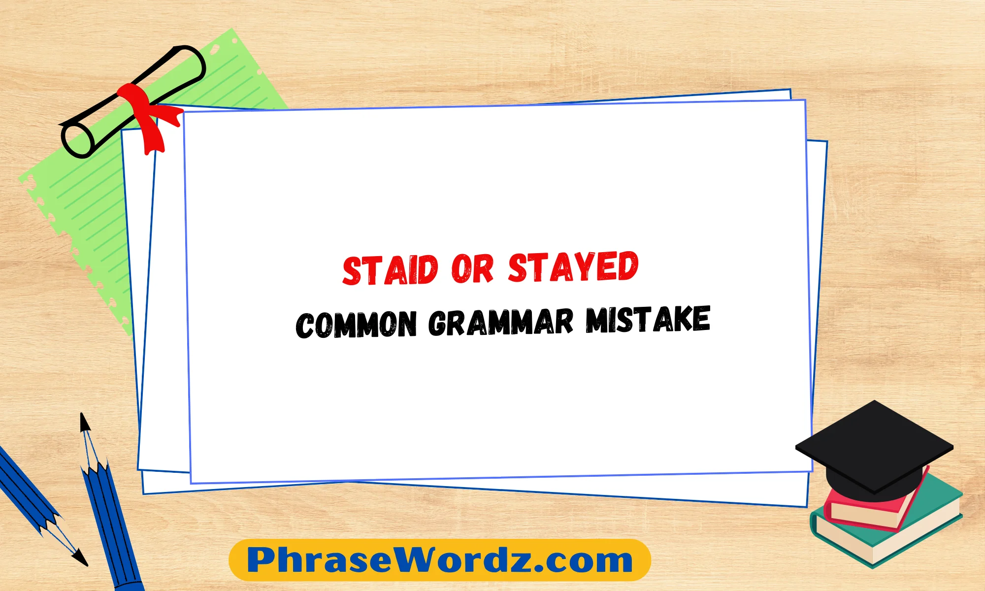 Staid or Stayed – Common Grammar Mistake