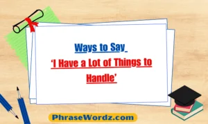 ways-to-say-i-have-a-lot-of-things-to-handle