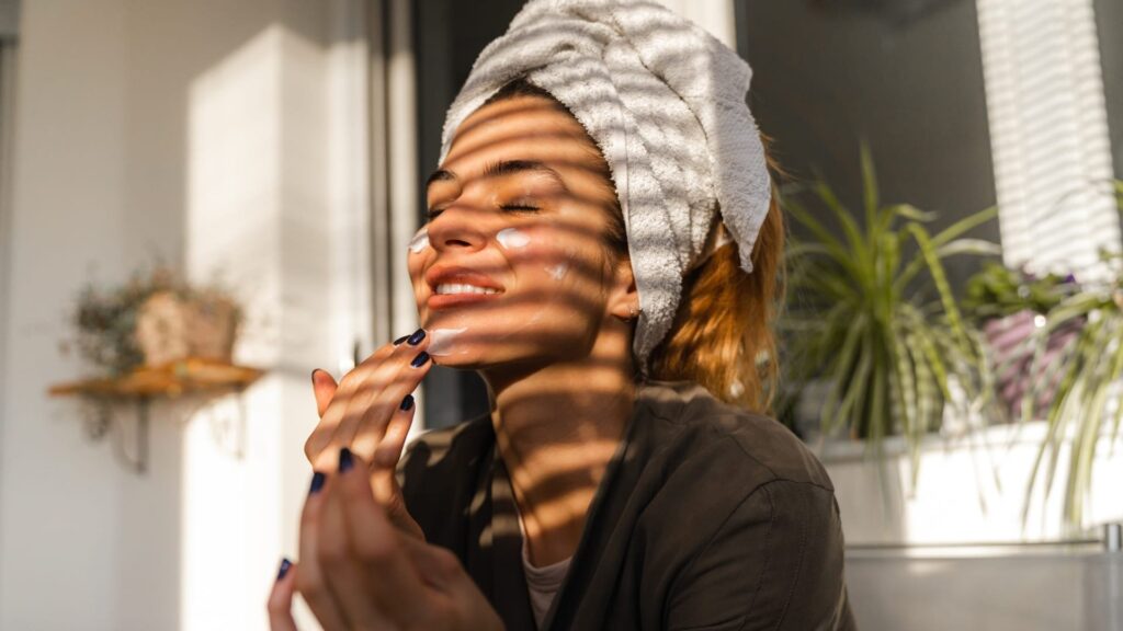 Women skin selfcare